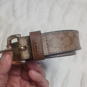Coach Tan Signature Belt Bag